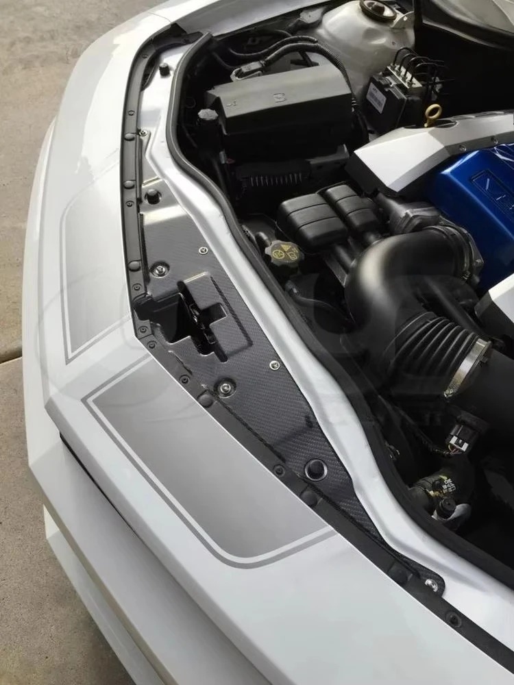 Trade Assurance Carbon Fiber Cooling Panel Fit For 2010-2015 Ca*maro Radiator Cooling Panel